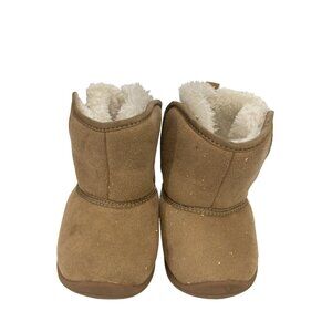 Goodbaby Baby size 6 brown suede Faux Fur Lining Winter Boots shoes